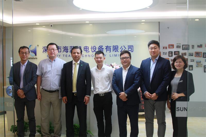 熱烈歡迎三菱電機(jī)自動(dòng)化蒞臨海藍(lán)機(jī)電參觀指導(dǎo)工作！